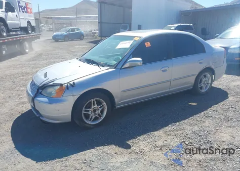 2001 Honda Civic Ex z USA, uszkodzony, nr VIN 1HGES25791L027507